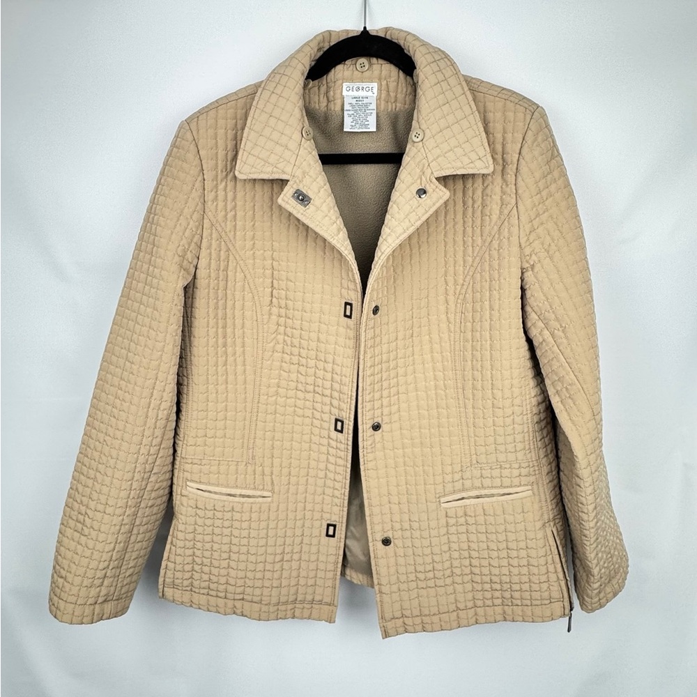 Quilted Snap Front Lightweight Jacket